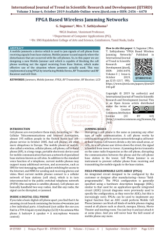 FPGA Based Wireless Jamming Networks