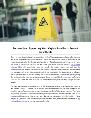 Toriseva Law: Supporting West Virginia Families to Protect Legal Rights