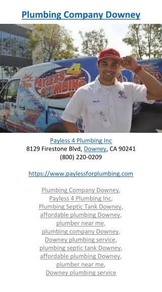 Plumbing Company Downey