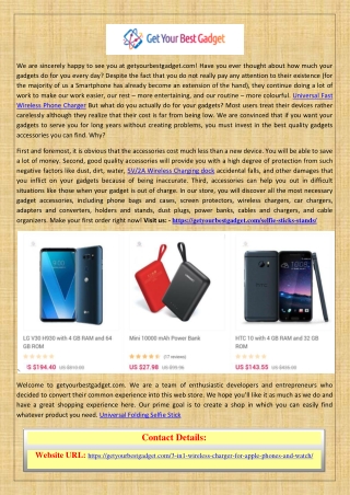 Buy online Universal Fast Wireless Phone Charger