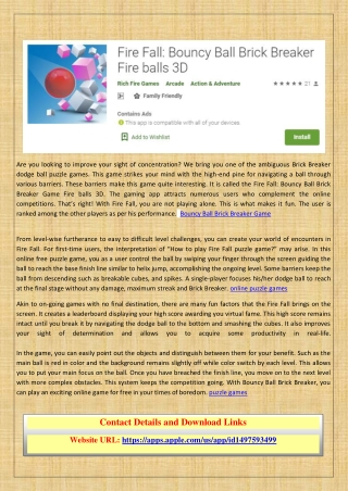 Downloadable Puzzle Game - Bumps