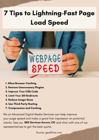 7 Tips to Lightning-Fast Page Load Speed