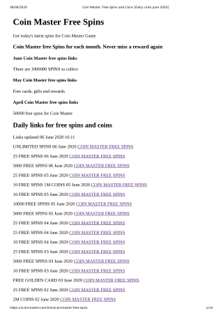 Coin Master Free Spins