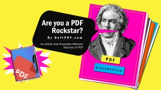 Are you a PDF rockstar?