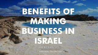 Benefits of Making Business in Israel | Buy & Sell Business