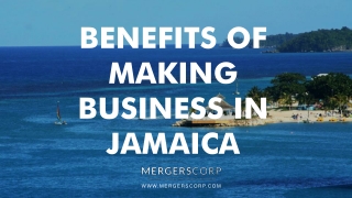 Benefits of Making Business in Jamaica | Buy & Sell Business
