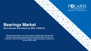 Bearings Market Share, Size, Trends, Industry Analysis Report By Type (Ball Bearings, Roller Bearings, Others) By End-Us