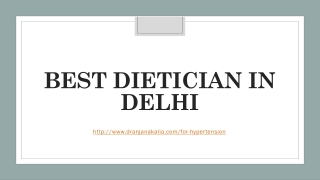 Best Dietician in Delhi