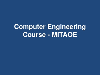 Computer Engineering Course - MITAOE
