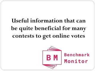 Useful information that can be quite beneficial for many contests to get online votes
