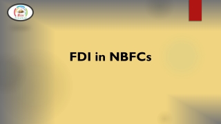 FDI in NBFC