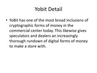 Yobit Detail 18504241333 Yobit Security