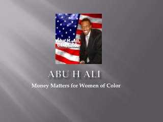 Abu H. Ali-  Money Matters for Women of Color