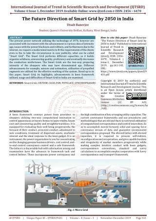 The Future Direction of Smart Grid by 2050 in India