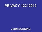 PRIVACY 12212012