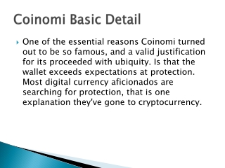 Coinomi 1-810-355-4365 Coinomi Basic Detail