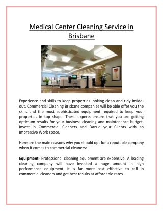 Business Cleaning Service Brisbane