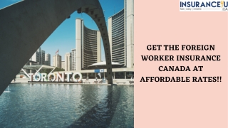 Working Holiday Travel Insurance Canada