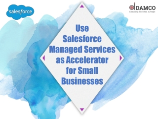 Use Salesforce Managed Services as Accelerator for Small Businesses