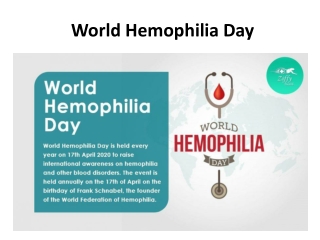 World Hemophilia Day