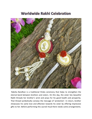 Worldwide Rakhi Celebration