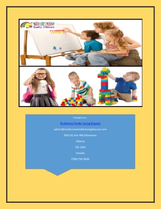 Daycare Edmonton | Strathconatenderlovingdaycare.com