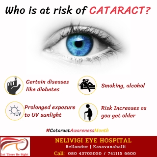 Who is at risk of Cataract | Eye Clinics Near Me | Eye Hospitals Near Me | Nelivigi Eye