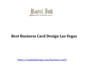 Best Business Card Design Las Vegas