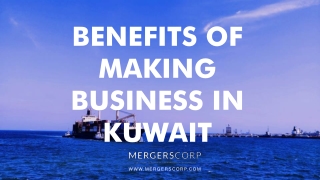 Benefits of Making Business in Kuwait | Buy & Sell Business