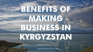 Benefits of Making Business in Kyrgyzstan | Buy & Sell Business