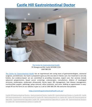 Castle Hill Gastrointestinal Doctor