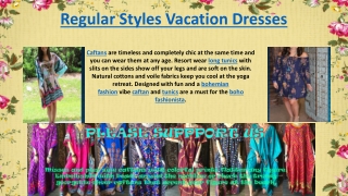 Regular Styles Vacation Dresses