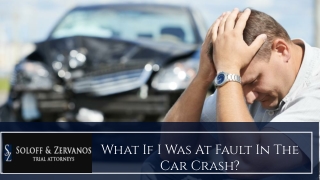 What If I Was At Fault In The Car Crash?