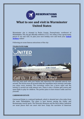 What to see and visit in Warminster United States