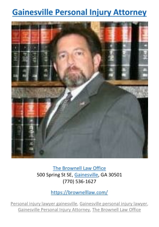 Gainesville Personal Injury Attorney