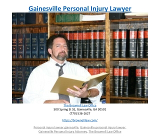 Gainesville Personal Injury Lawyer