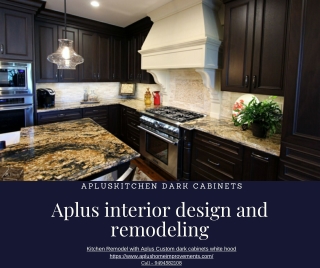 Apluskitchen dark cabinets