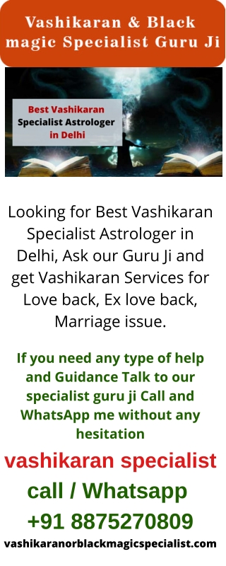 Vashikaran Specialist Astrologer in Delhi - Pandit K.K. Sharma