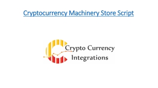 Cryptocurrency Machinery Store Multi Vendor Shopping Script - READYMADE CLONE