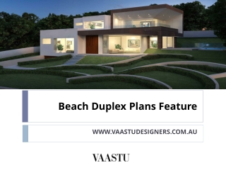 Beach Duplex Plans Feature