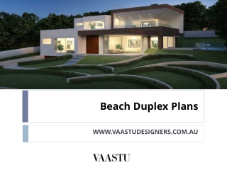 Beach Duplex Plans