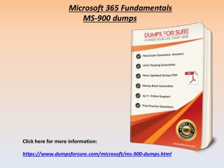 Download Latest Microsoft MS-900 Exam Questions Answers - DumpsForSure.com