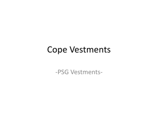 Cope Vestments – PSG Vestments