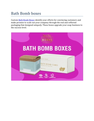 Bath Bomb boxes