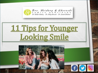 11 Tips for Younger Looking Smile