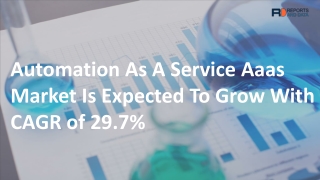 Automation As A Service Aaas Market Analysis, Size, Growth rate, Market Demand and Forecasts to 2027