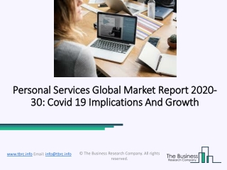 Personal Services Market Growth Opportunities and Investment Feasibility 2020-2030