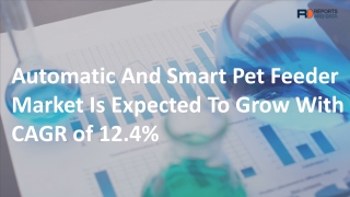 Automatic And Smart Pet Feeder Market by leading manufacturers 2020