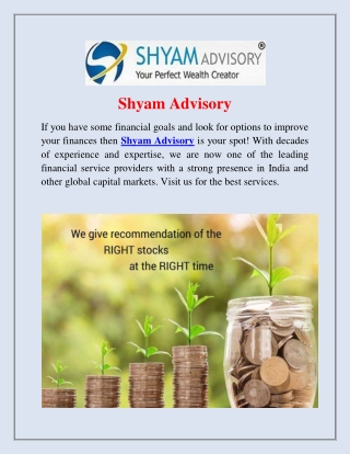 Shyam Advisory