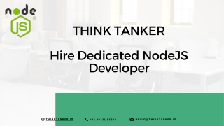 Hire NodeJS Developer India, NodeJS Development Company India - ThinkTanker